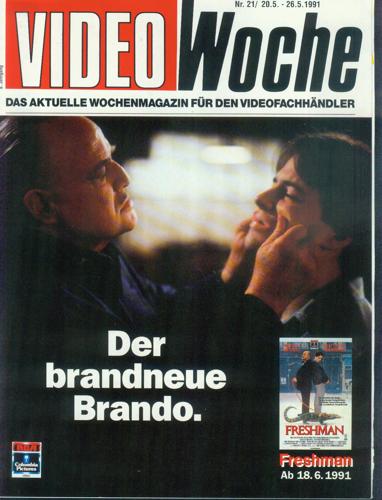 VIDEOWOCHE magazine side cover Issue 21   1991
