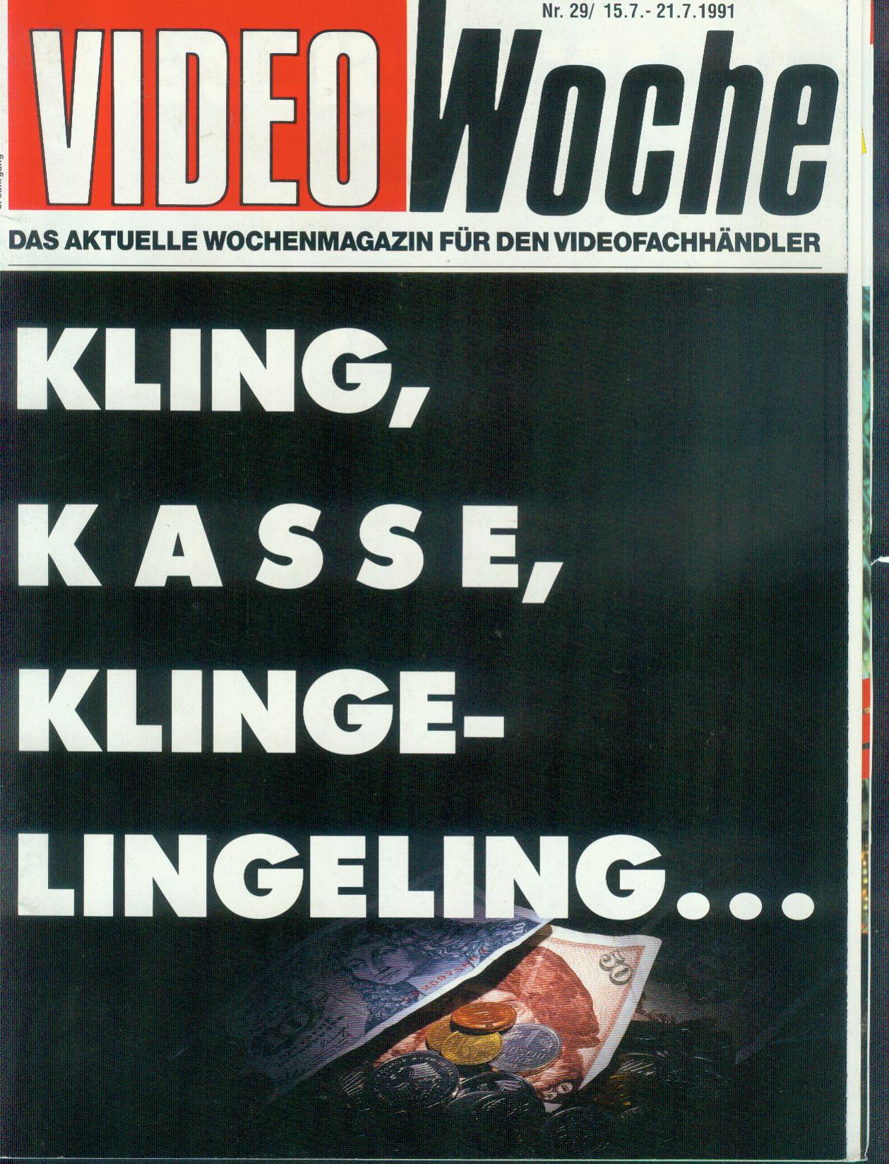 VIDEOWOCHE magazine side cover Issue 29   1991