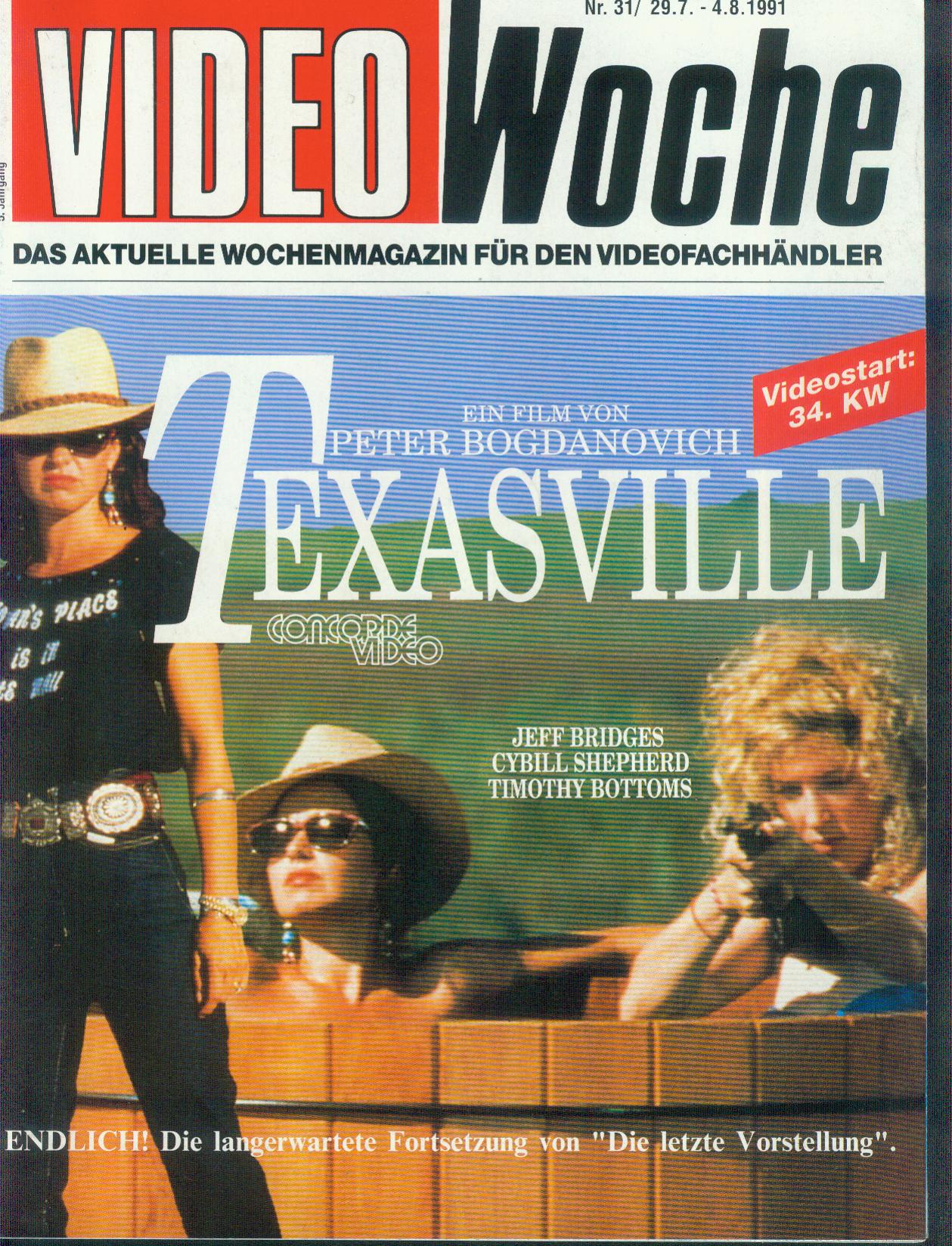 VIDEOWOCHE magazine side cover Issue 31   1991
