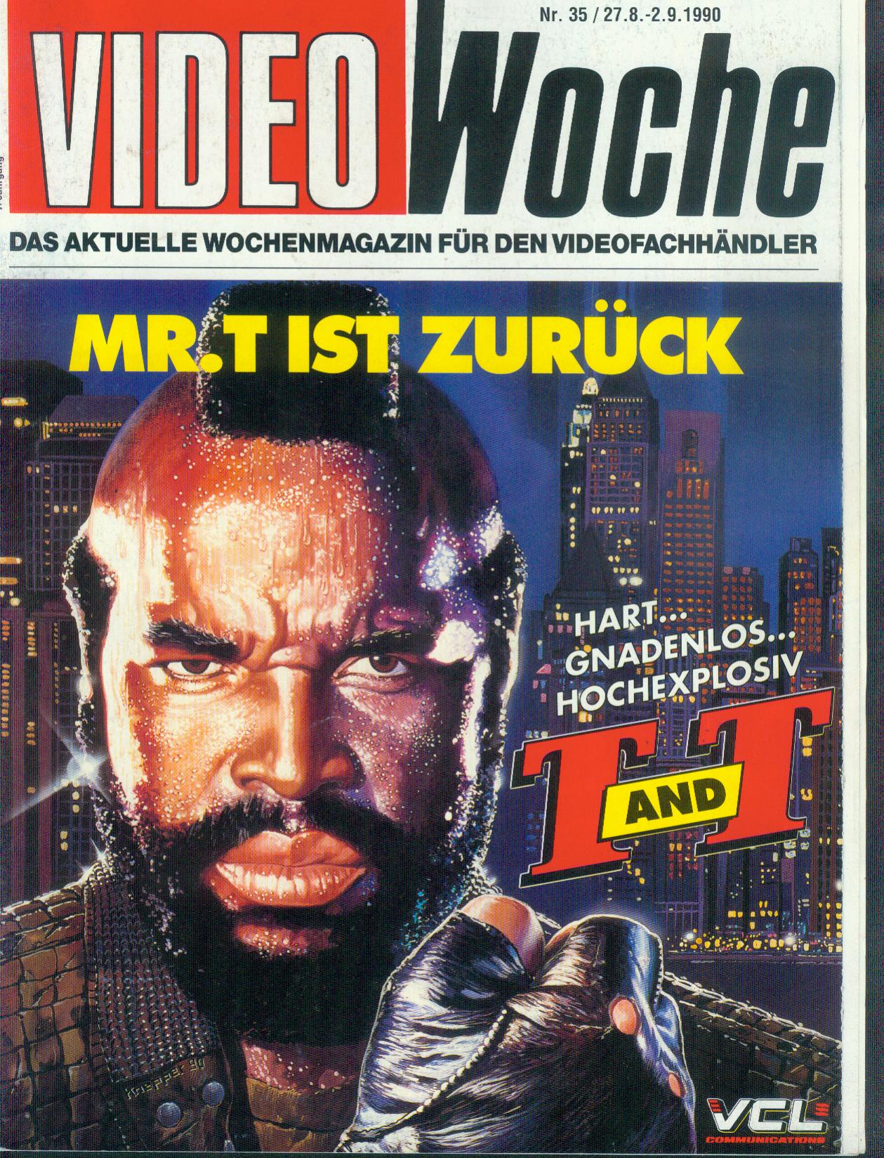VIDEOWOCHE magazine side cover Issue 35   1991