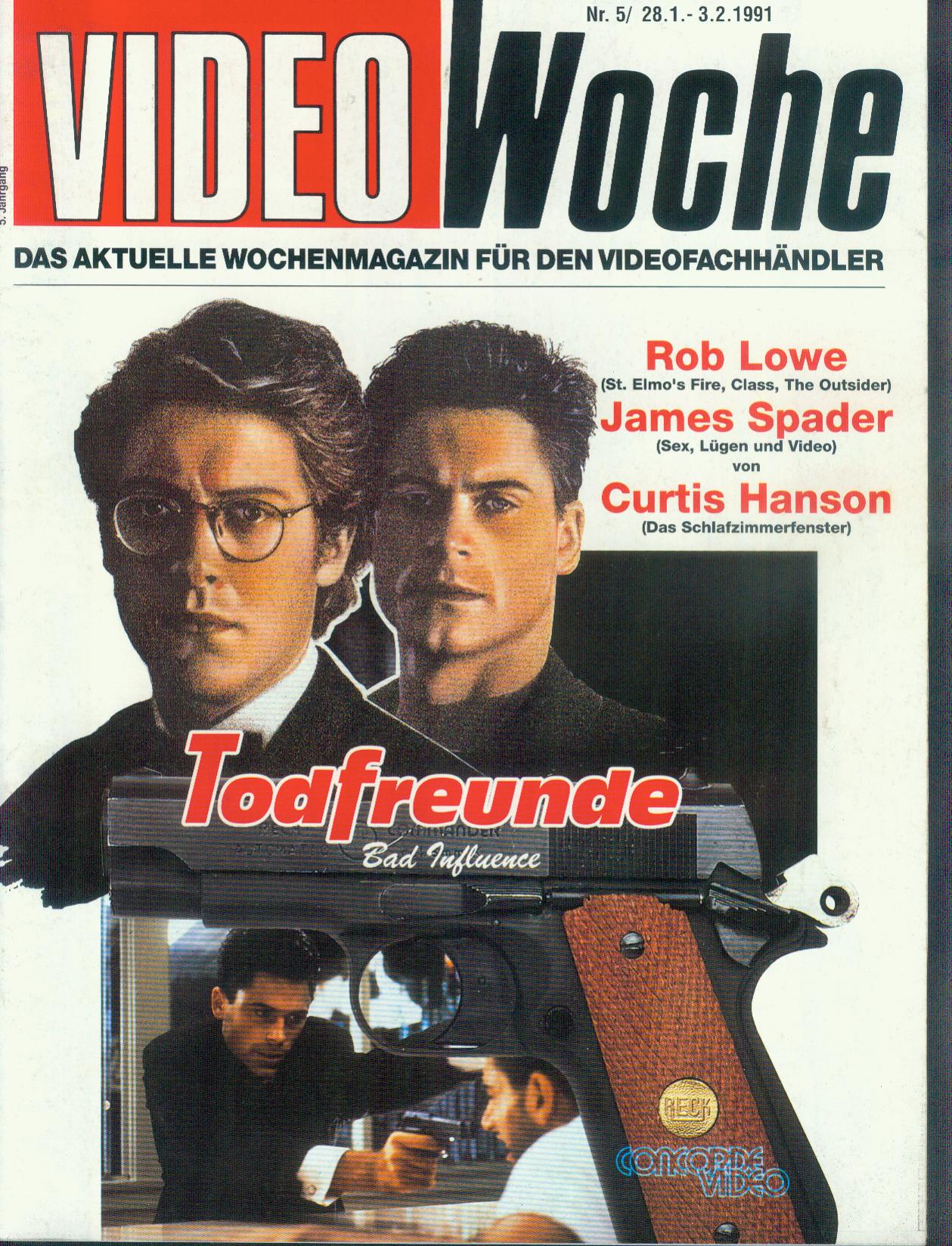 VIDEOWOCHE magazine side cover Issue 5   1991