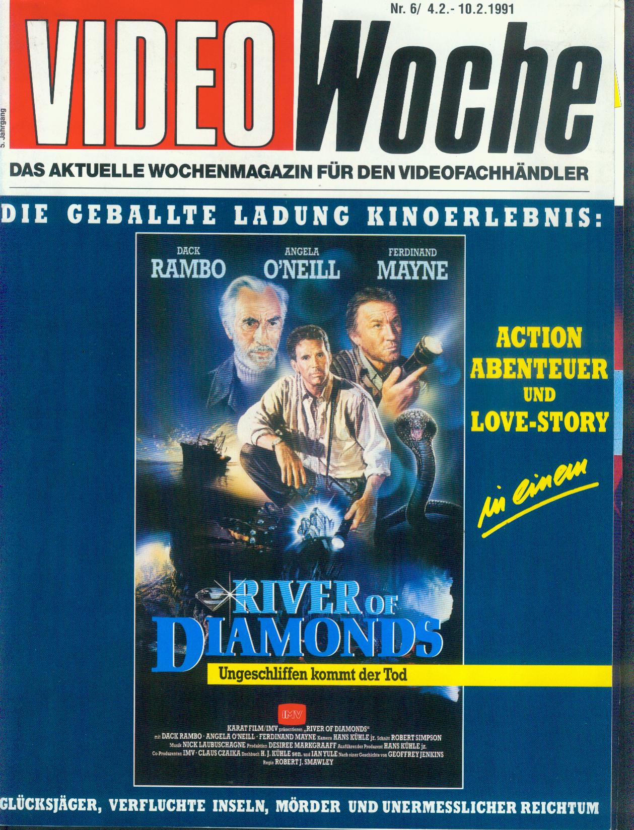 VIDEOWOCHE magazine side cover Issue 6   1991