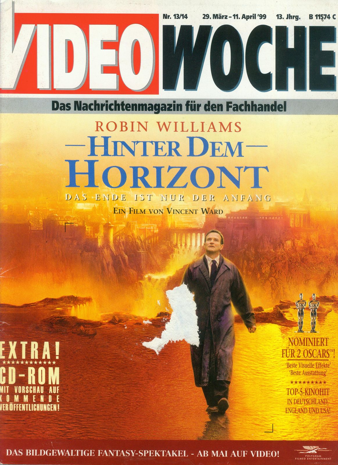 VIDEOWOCHE magazine side cover Issue 13  14   1999