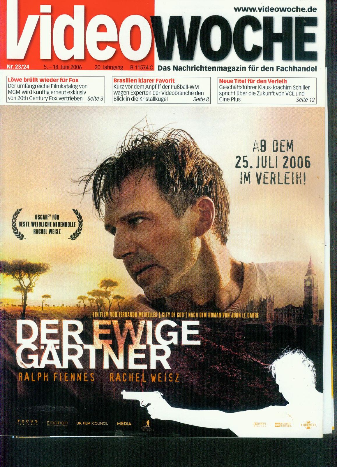 VIDEOWOCHE magazine side cover Issue 23  24   2006