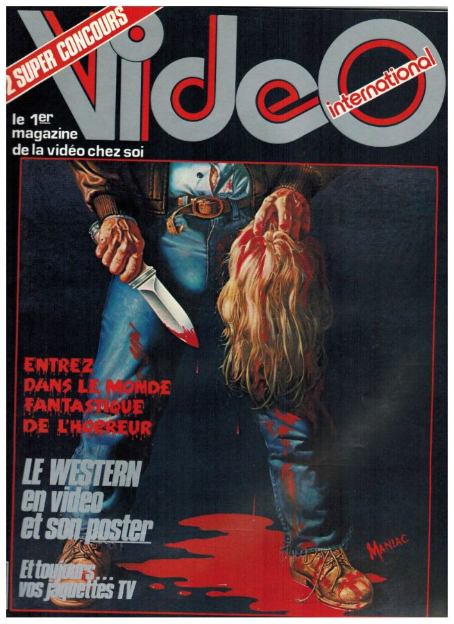 VIDEO INTERNATIONAL (LARGE V and O) magazine side cover Issue 16  1983
