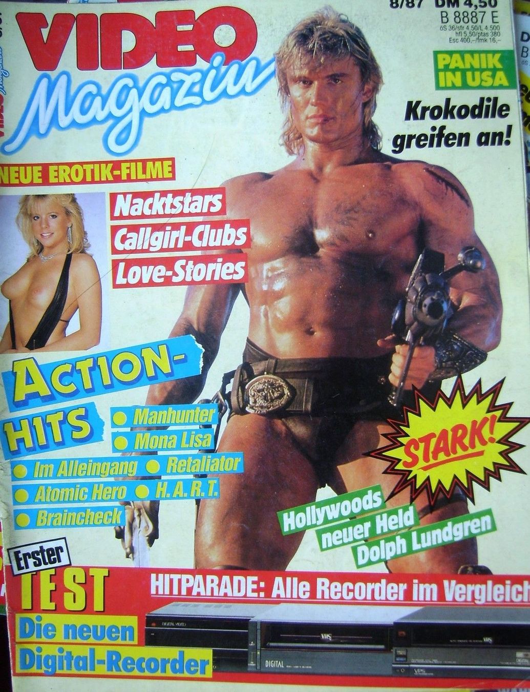 VIDEO MAGAZIN magazine cover August 1987