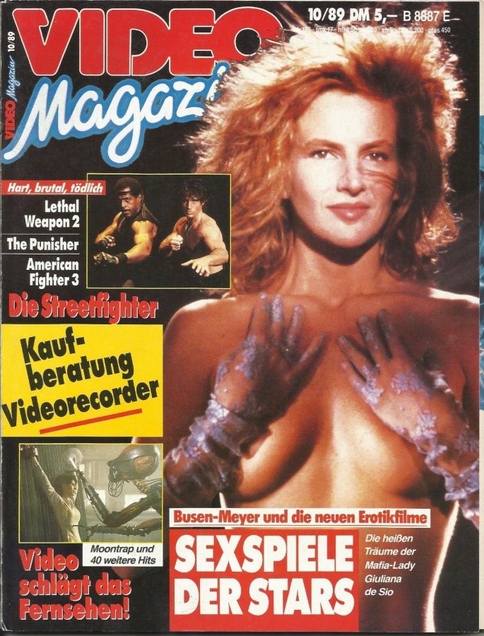 VIDEO MAGAZIN magazine side cover October 1989