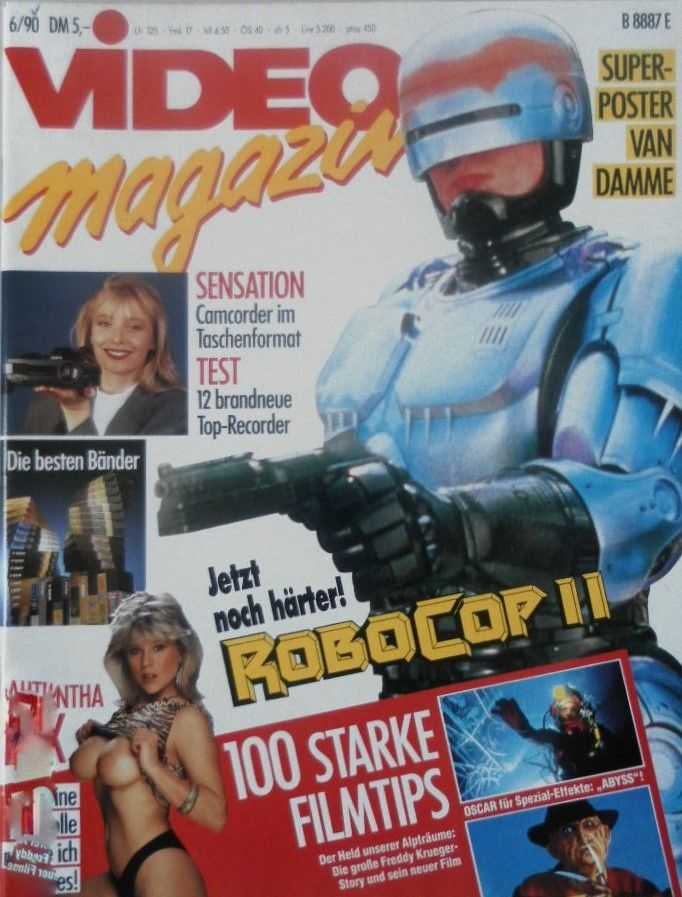 VIDEO MAGAZIN magazine side cover June 1990