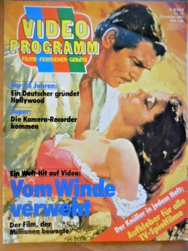 VIDEO PROGRAMM magazine cover November 1983