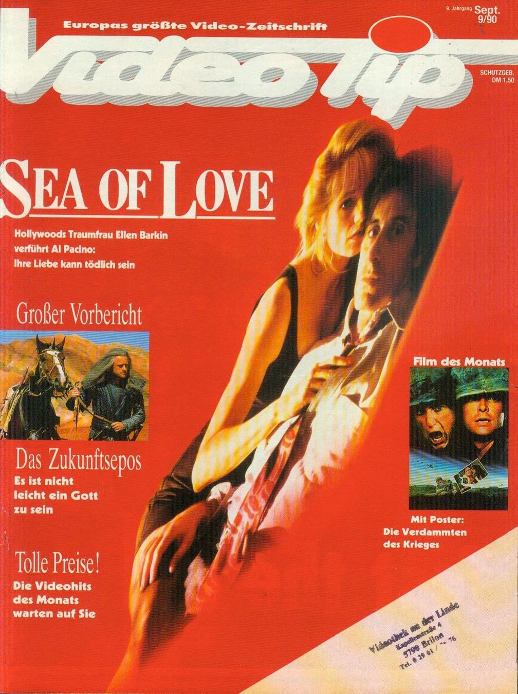 VIDEO TIP magazine cover September 1990