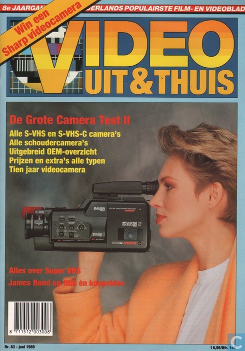 VIDEO UIT EN THUIS magazine side cover Issue 83  June 1989