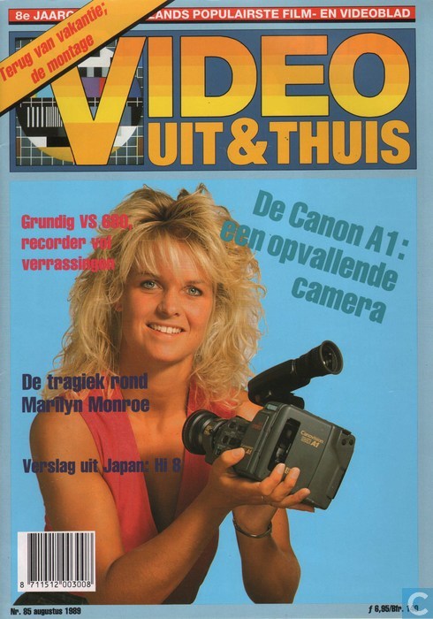 VIDEO UIT EN THUIS magazine side cover Issue 85  August 1989
