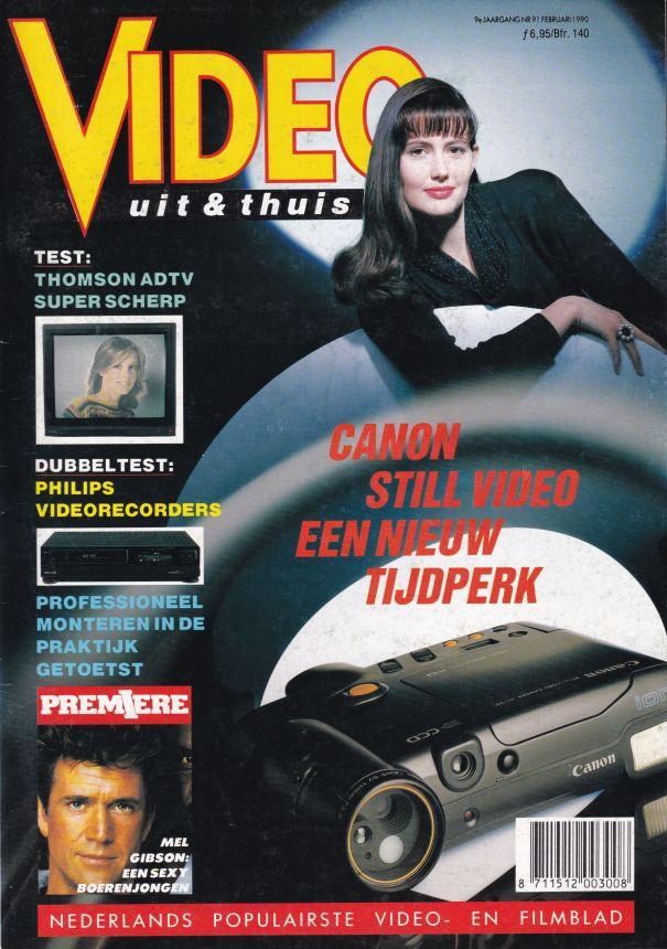 VIDEO UIT EN THUIS magazine cover  February 1990