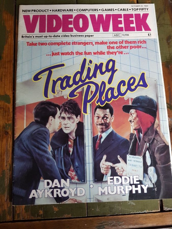 VIDEO WEEK magazine side cover 22 October 1984
