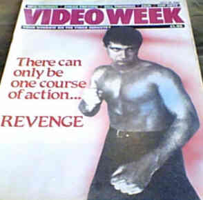 VIDEO WEEK magazine side cover 18 July 1988