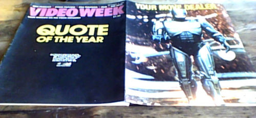 VIDEO WEEK magazine side cover 17 October 1988