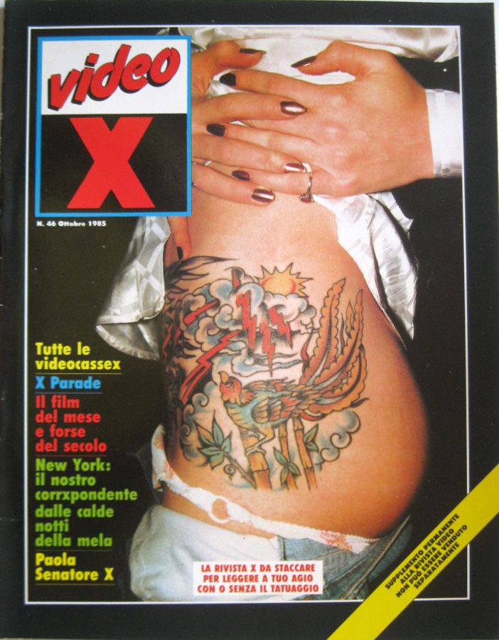 VIDEO X (ITALY) magazine side cover Issue 46  October 1985