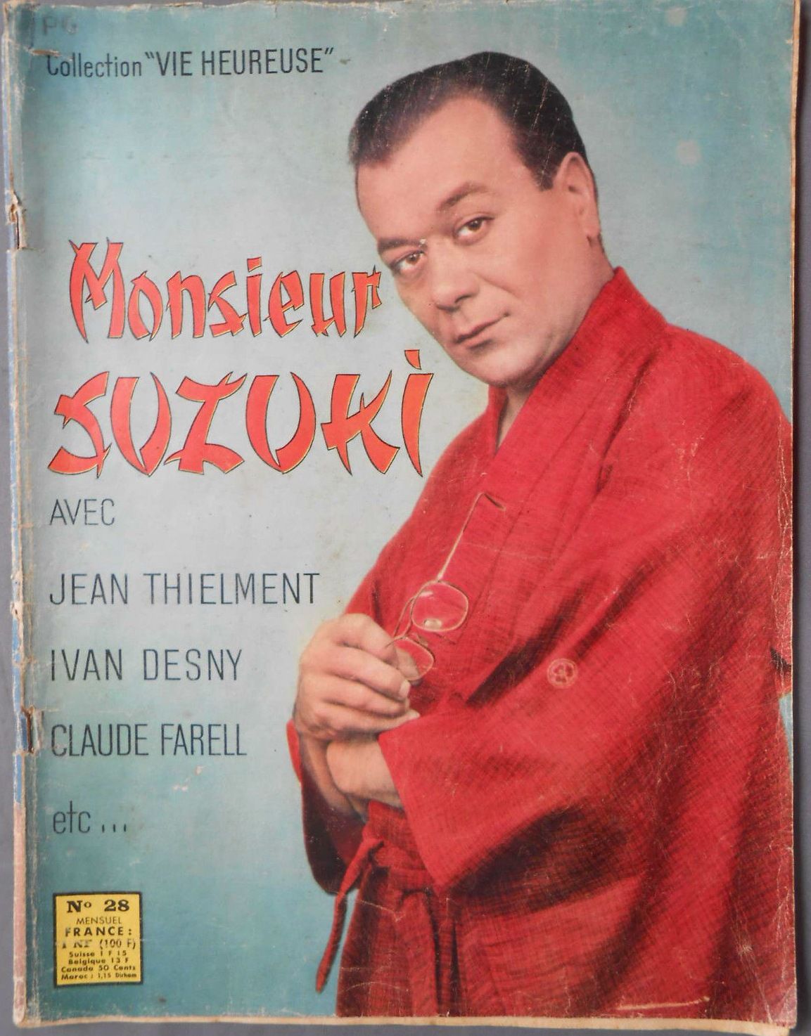 VIE HEUREUSE magazine cover Issue 28 February 1960