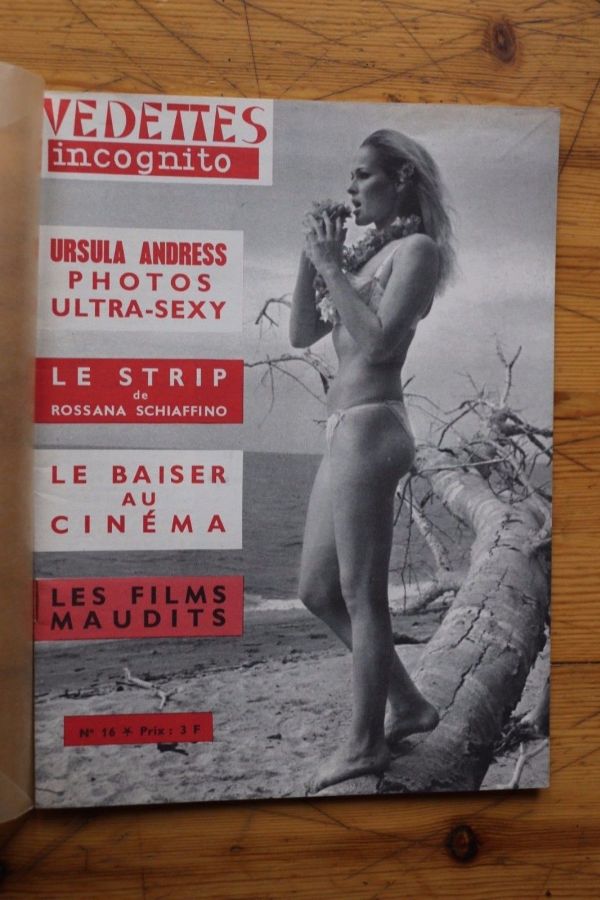 VEDETTES INCOGNITO magazine side cover Issue 16   1966