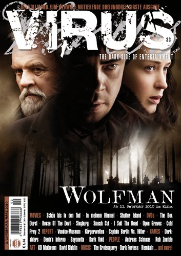 VIRUS magazine cover Issue 33 February-March 2010