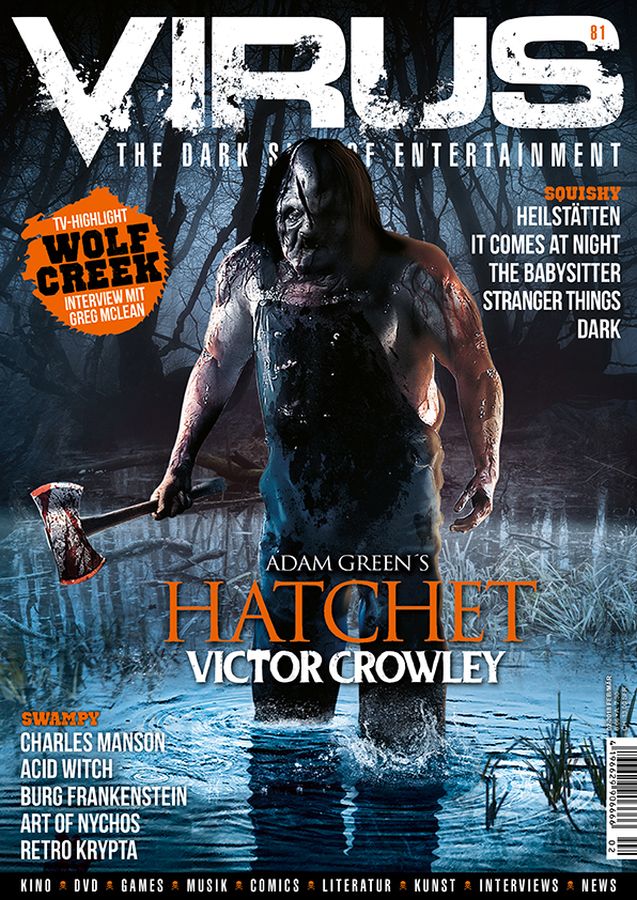 VIRUS magazine cover Issue 81  February/March 2018