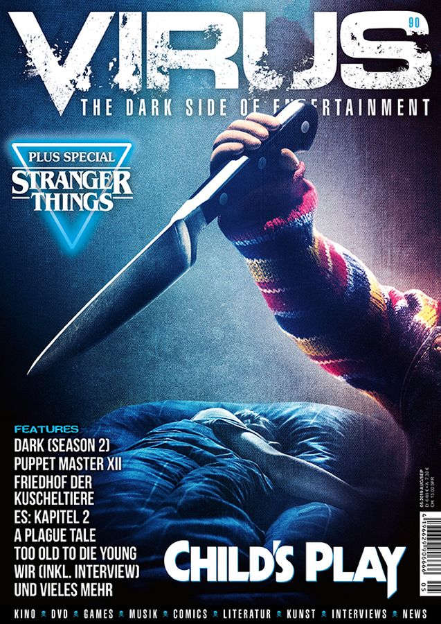 VIRUS magazine cover Issue 90  August 2019