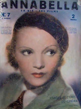 VISAGES ET CONTES DU CINEMA magazine side cover Issue 7 November 1936