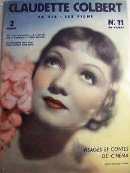 VISAGES ET CONTES DU CINEMA magazine side cover Issue 11 April 1937