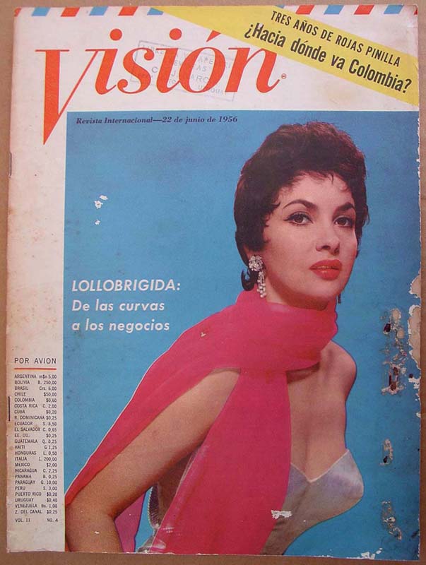 VISION (Pa) magazine side cover Vol 11 # 4 - 22 June 1956