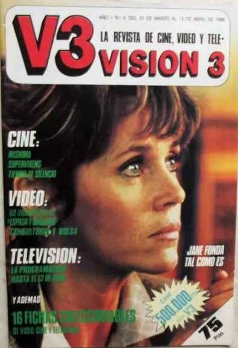 VISION 3 magazine cover Issue 4 31 March 1986