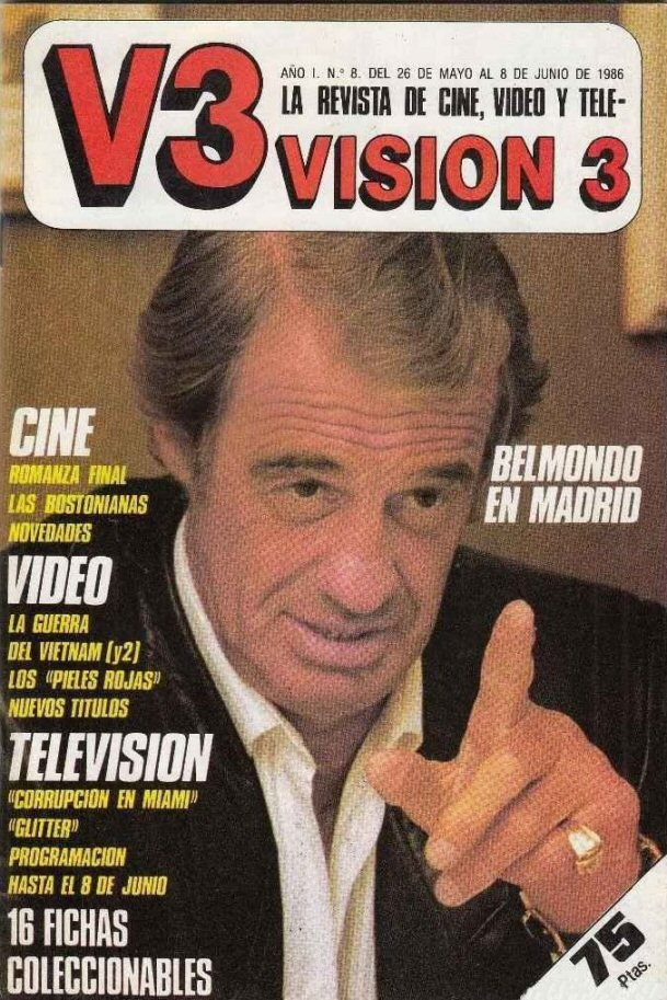 VISION 3 magazine cover Issue 8 26 May 1986