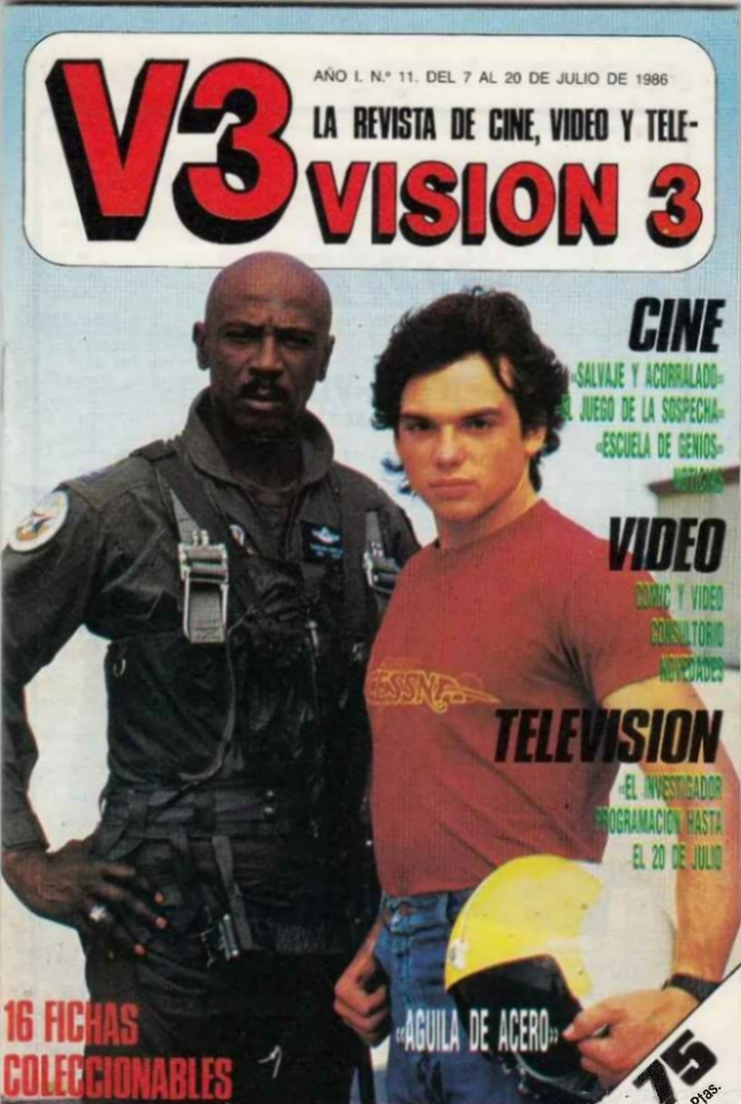 VISION 3 magazine cover Issue 11 7 July 1986