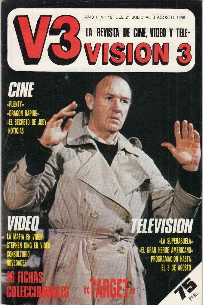 VISION 3 magazine cover Issue 12 21 July 1986