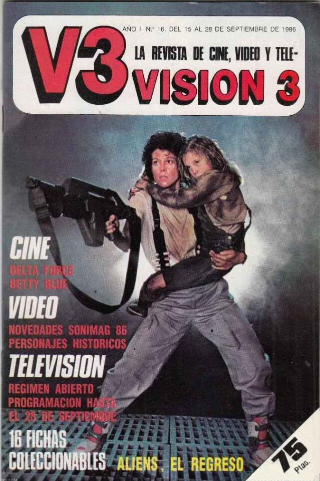 VISION 3 magazine cover Issue 16 15 September 1986