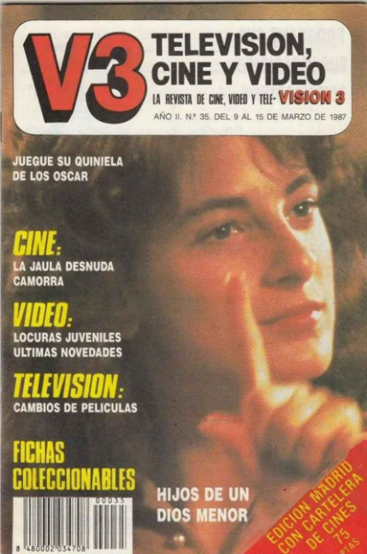VISION 3 magazine cover Issue 35 9 March 1987