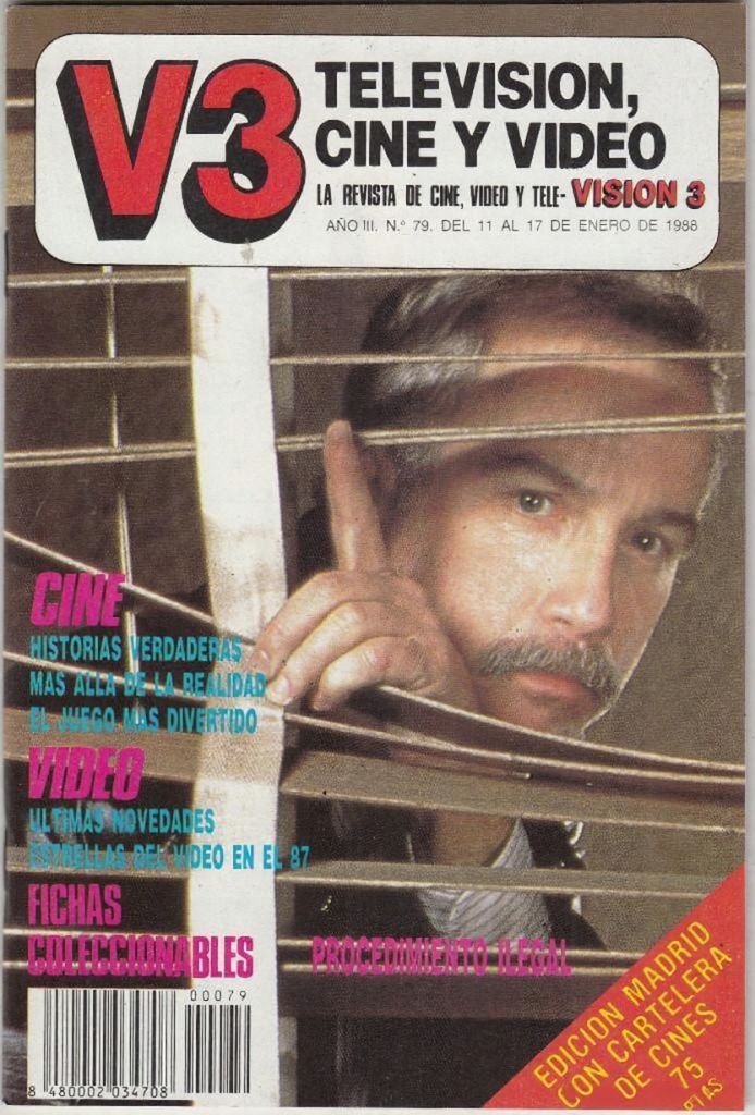 VISION 3 magazine cover Issue 79 17 January 1988