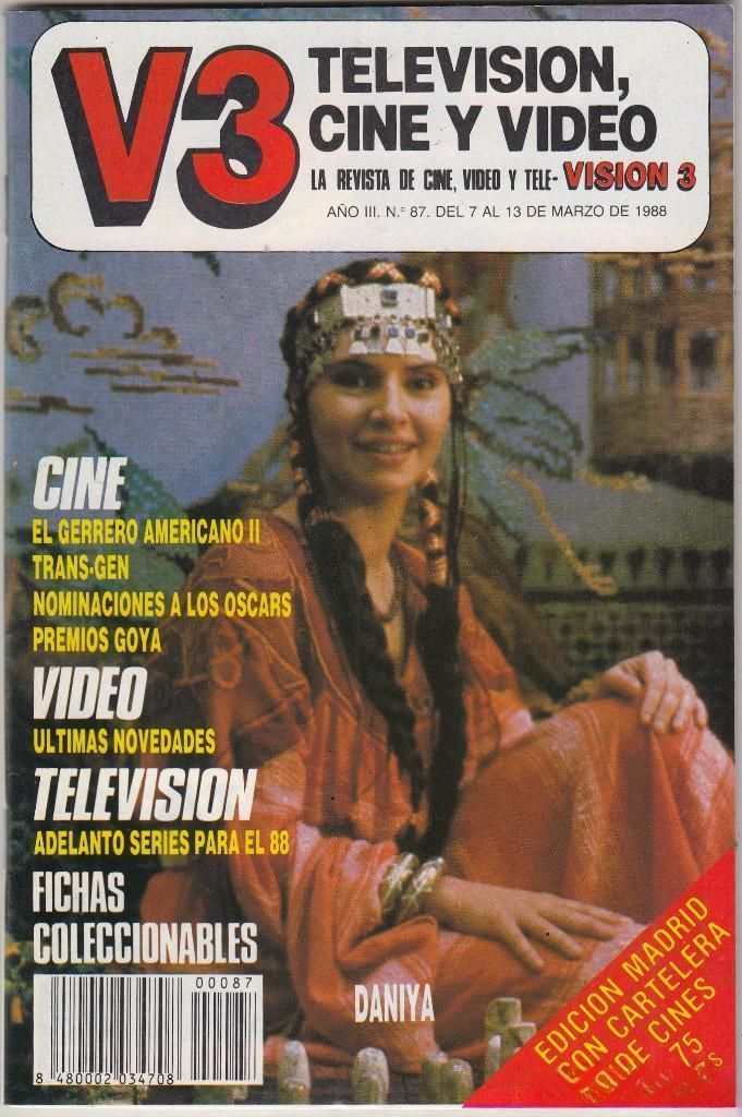 VISION 3 magazine cover Issue 87 7 March 1988