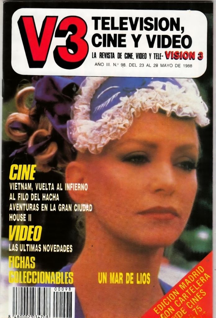 VISION 3 magazine cover Issue 98 23 May 1988