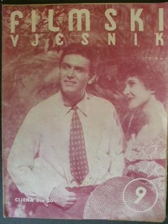 FILMSKI VJESNIK magazine cover Issue 9  1952