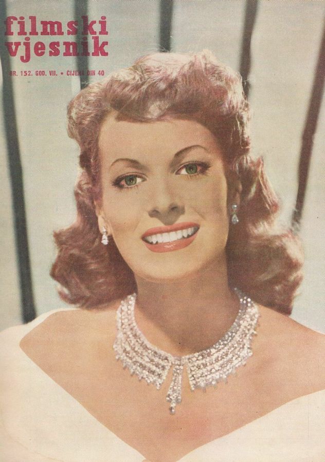 FILMSKI VJESNIK magazine cover Issue 152  1958