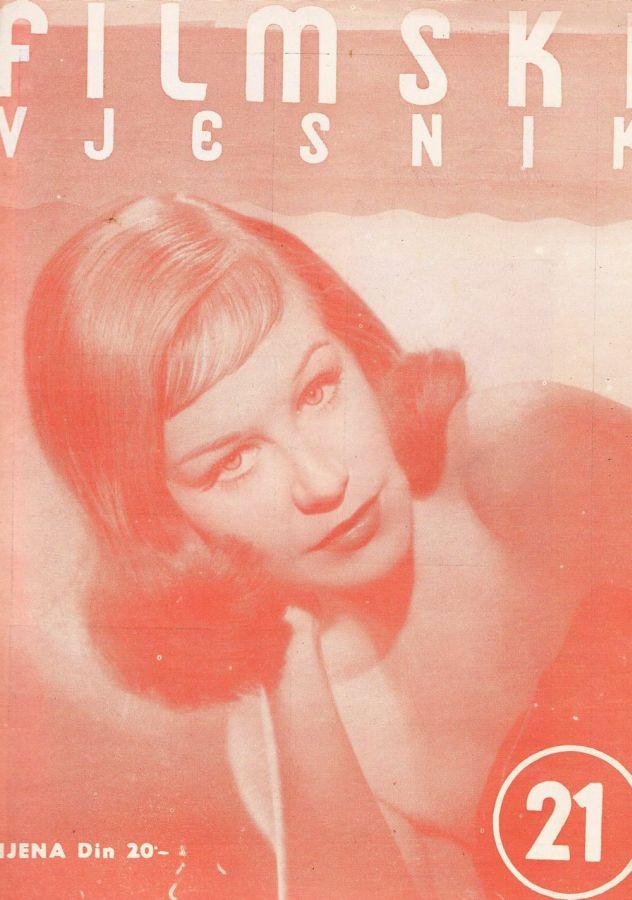 FILMSKI VJESNIK magazine cover Issue 21  1952