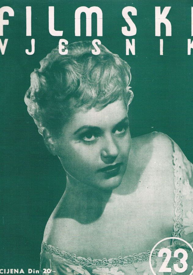 FILMSKI VJESNIK magazine cover Issue 23  1952