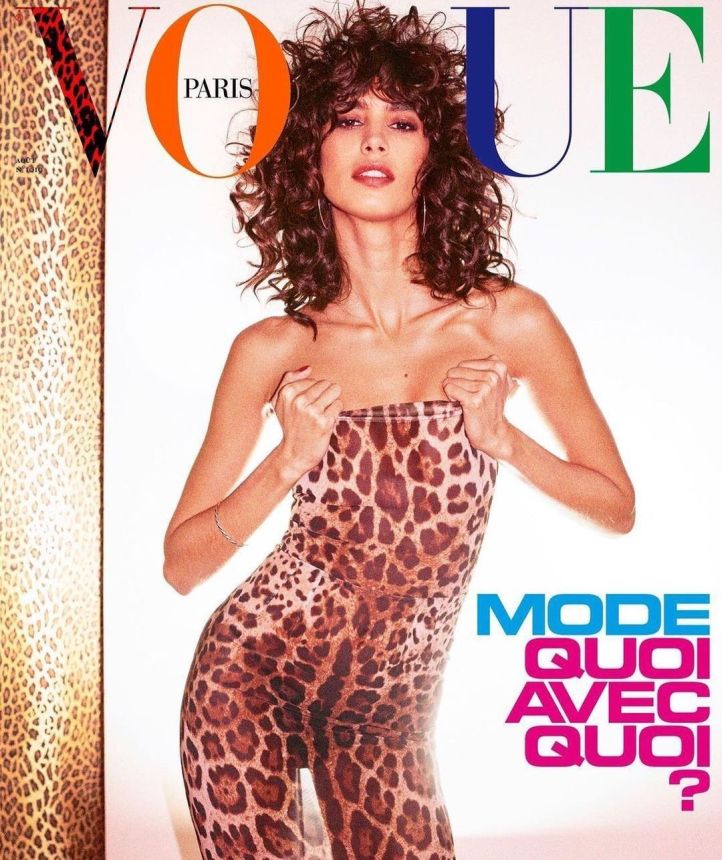 VOGUE FRANCE magazine side cover  August 2021