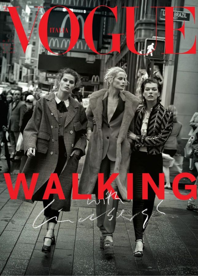 VOGUE ITALY magazine side cover  October 2016