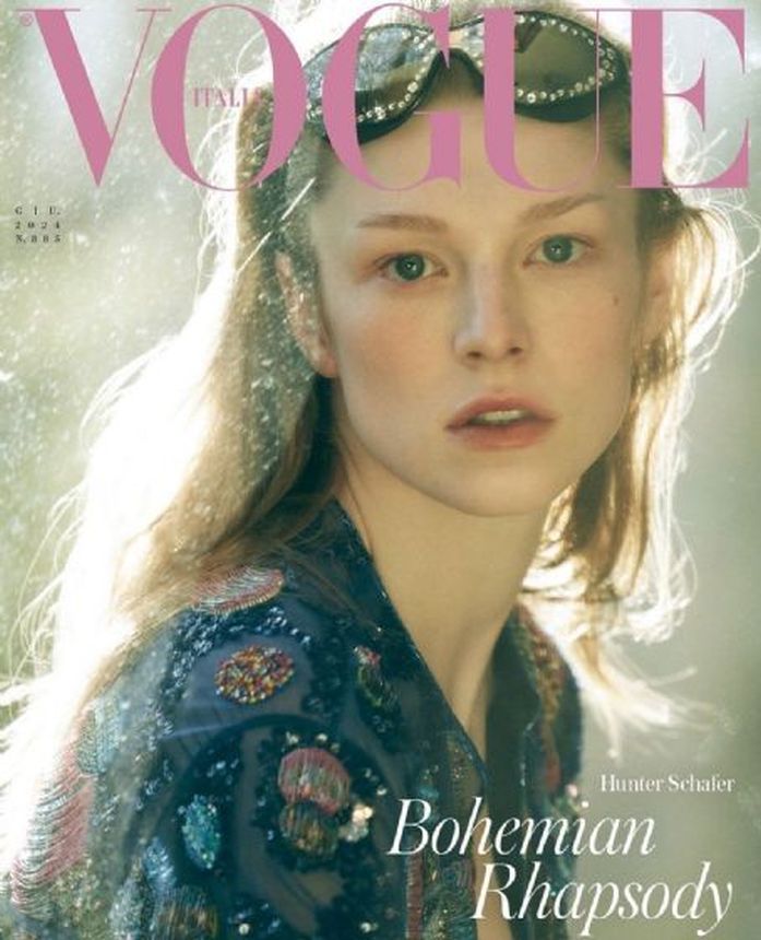 VOGUE ITALY magazine side cover  June 2024