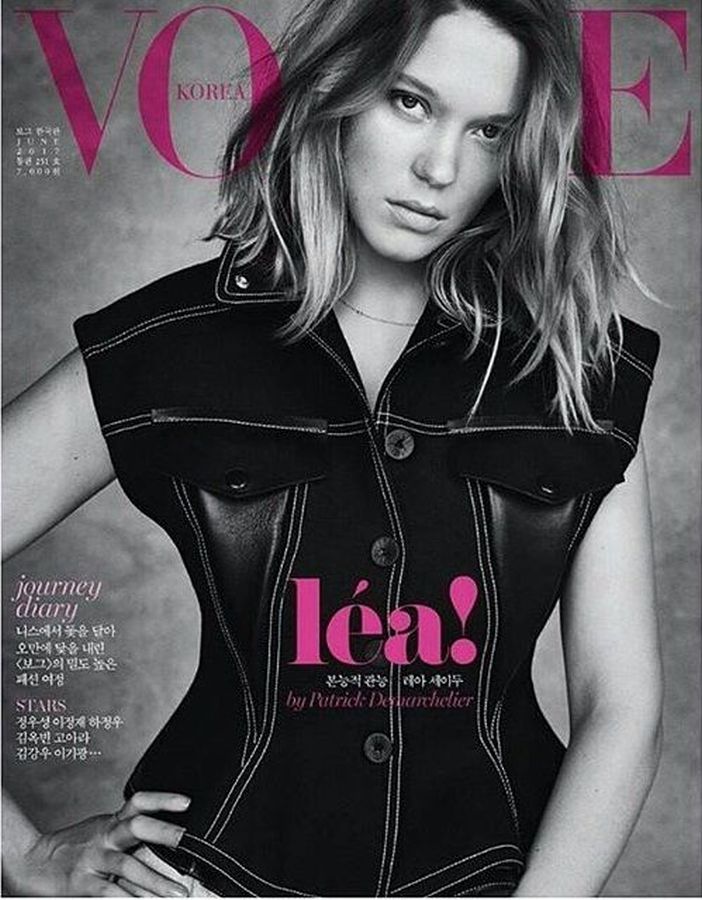 VOGUE KOREA magazine side cover  June 2017