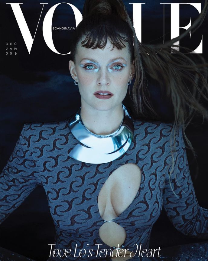 VOGUE SWEDEN magazine side cover  December 2022/ January 2023 