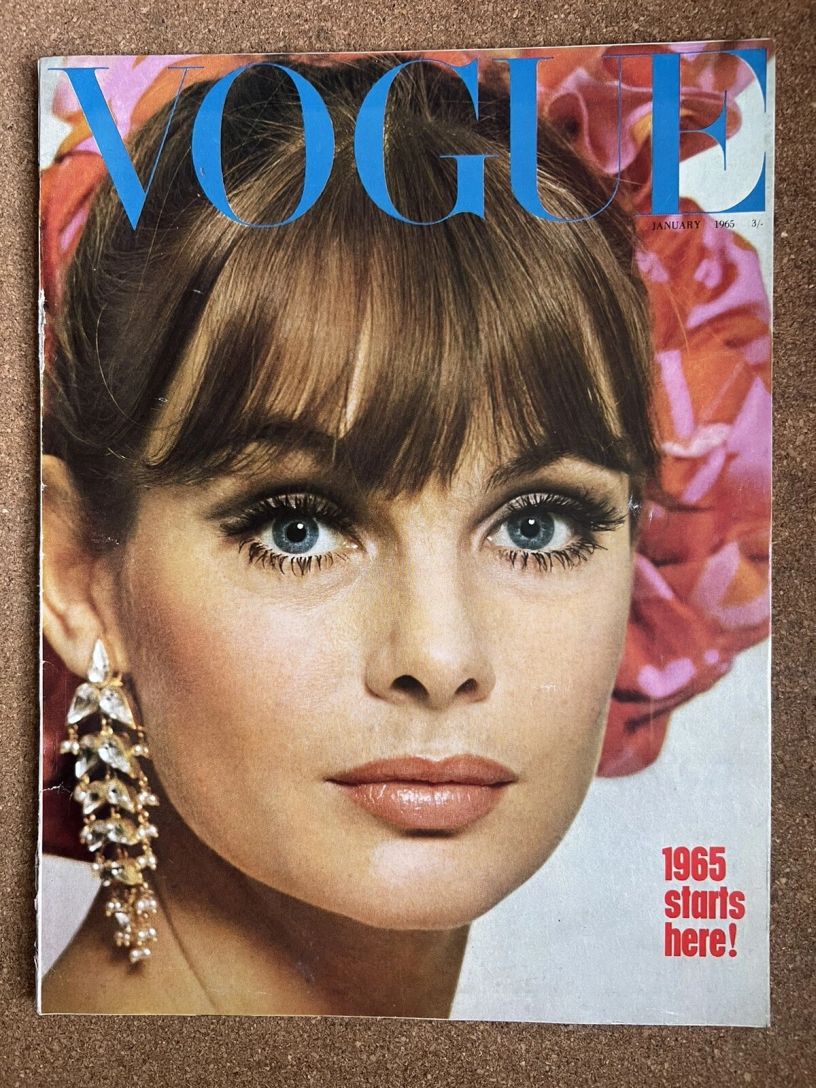 VOGUE UK magazine side cover  January 1965