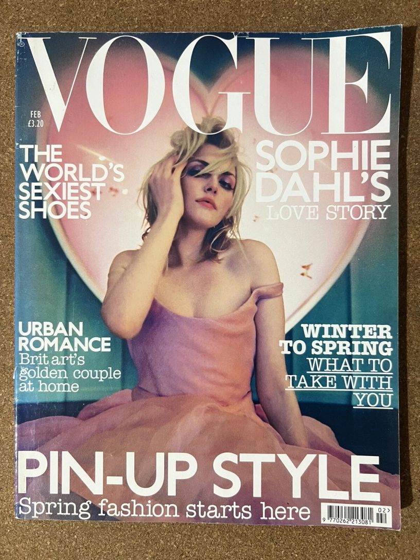 VOGUE UK magazine side cover  February 2003