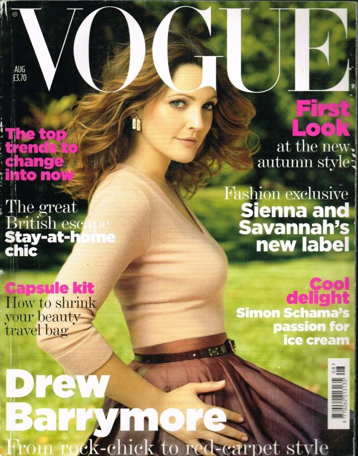 VOGUE UK magazine side cover  August 2007